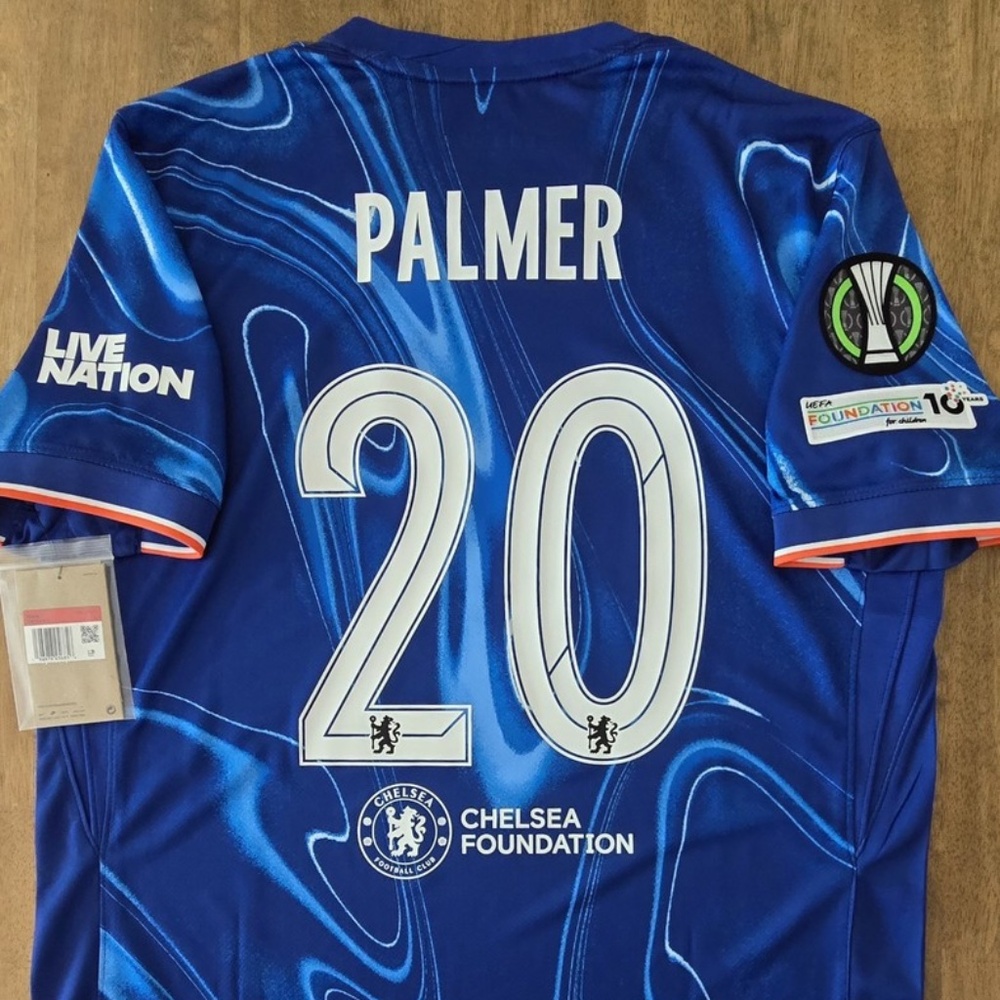 2024/25 Nike Chelsea FC #20 PALMER UEFA Conference Cup Winner Jersey FN8…